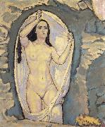 Koloman Moser Venus in der Grotte oil